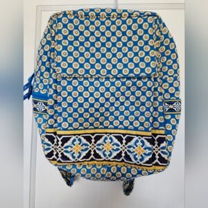 Vera Bradley blue and yellow backpack